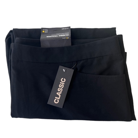 Lane Bryant Wide Leg Right Fit Technology Black Classic Trouser Dress Pants - Picture 1 of 11